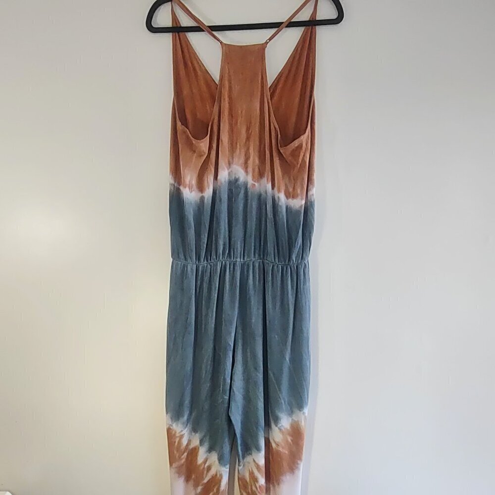 YFB Young Fabulous Broke Tie-Dye Tank Top Racer Back Jumpsuit Boho Indie  Medium - Picture 8 of 11